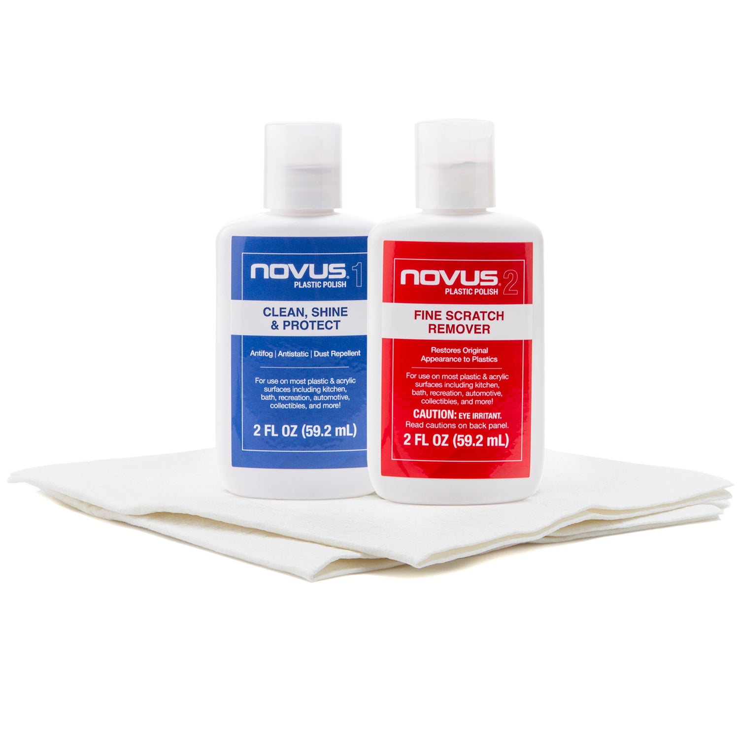 NOVUS Plastic Polish #1 & #2 Kit (59 mL ea)