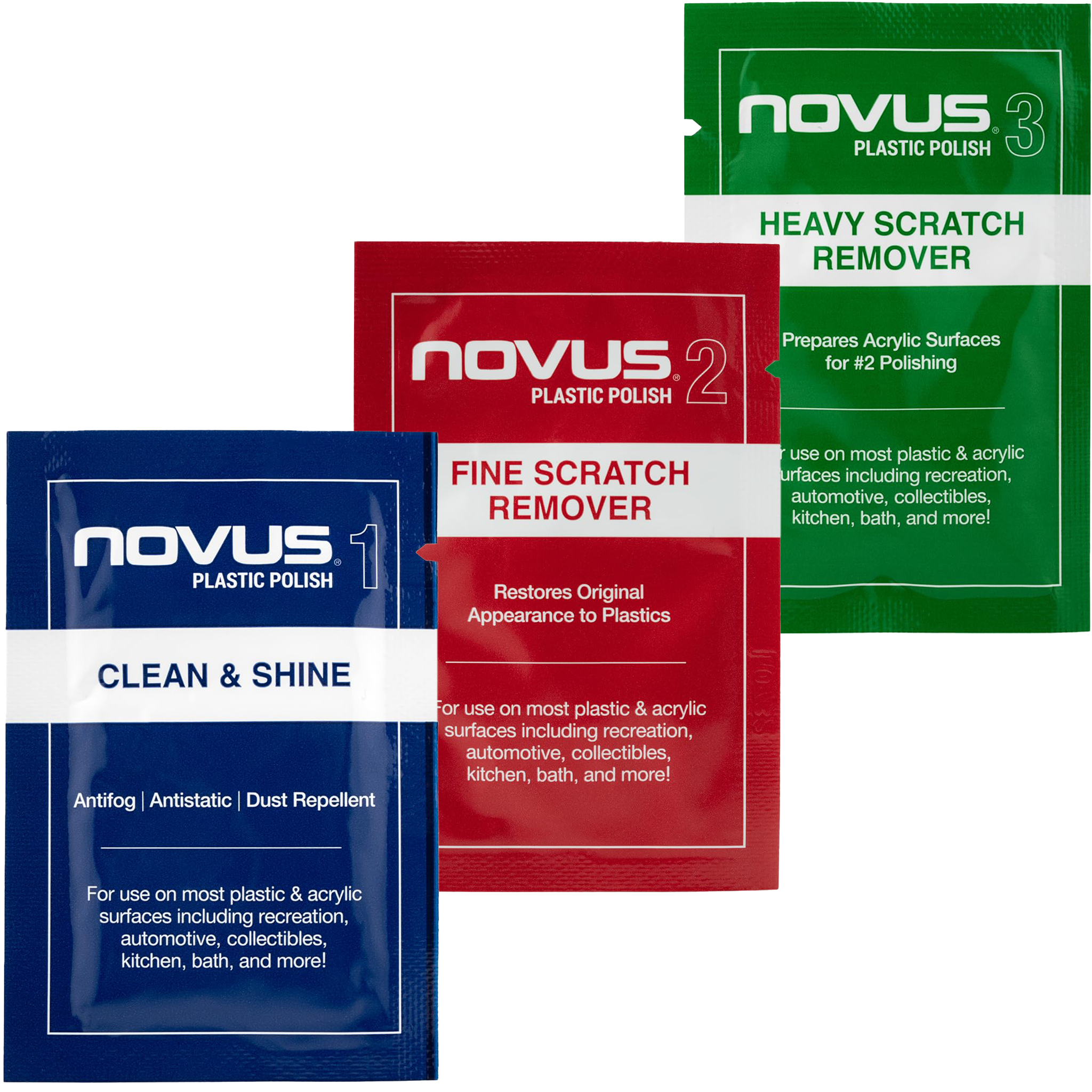 NOVUS Plastic Polish Pillow Pack Samples